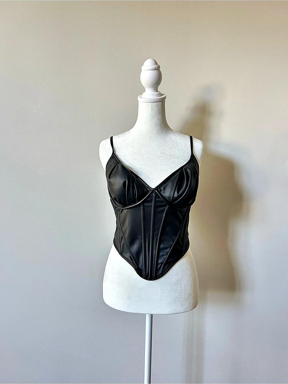 AKIRA Black Corset Bodysuit Size XS Like New